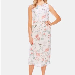 Vince Camuto Floral Print Midi dress Large